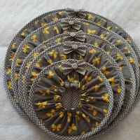 دوخت سرویس اشپزخانه عروس با طرح و پارچه دلخواه|سفره، حوله، دستمال آشپزخانه|تهران, حصارک|دیوار