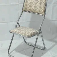 صندلی.تاشو.فلزی.پشت بلند پشت کوتاه هلالی