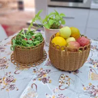 سبد وآینه ارغوانی|صنایع دستی و سایر لوازم تزئینی|شاهین‌شهر, برخوار غرب|دیوار