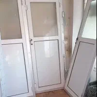 درب دوجداره آلومینیومی‌ ضدسرقت اتاقی سرویس پلیسه|مصالح و تجهیزات ساختمان|خرم‌آباد, |دیوار