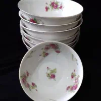 حراج لوازم اشپزخانه چینی گلسرخی  کریستال