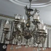 لوستر برنز ۴ شاخه دوبل