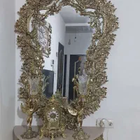 آینه و شمعدان مدل برنز سلطنتی
