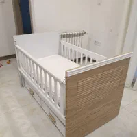 سرویس خواب کودک با تشک رویا اصل و دراور نو|تخت و سرویس خواب|اهواز, گلستان|دیوار