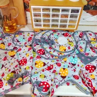 سرویس دمکنی|سفره، حوله، دستمال آشپزخانه|خوشاب, |دیوار