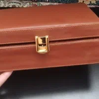 جعبه چرمی (زعفران ،هل،و سوغات )