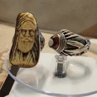 انگشتر شمایل و چزگی قلم برجسته....