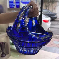 سبد کریستال دوپوست آبی