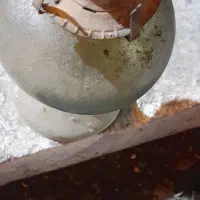 چراغ گردسوز شیشه ای قدیمی|کلکسیون اشیاء عتیقه|تهران, وحیدیه|دیوار