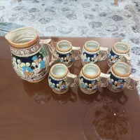 دو دست پارچ و لیوان ژاپنی کلکسیونی