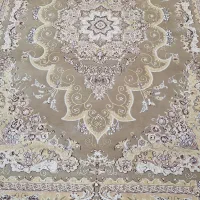 دو تخته فرش9متری گل برجسته گردویی