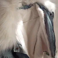 کت جین و خز اصل ترکیه|لباس|خوی, |دیوار