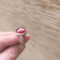 انگشتر عقیق یمنی سرخ