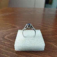 انگشتره نقره یاقوت کبود