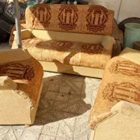 مبل راحتی ۷نفره|مبلمان خانگی و میز عسلی|صحنه, |دیوار