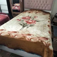 تخت خواب تک‌نفره سفید همراه تشک ۱۲۰ رویال