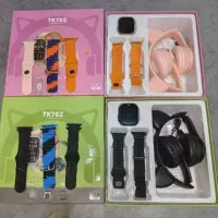 پک ساعت هوشمند + هدفون بلوتوثی + 5 بند|لوازم جانبی موبایل و تبلت|کرج, گوهردشت|دیوار