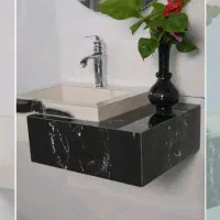 روشویی سرامیکی طرح آلین|لوازم سرویس بهداشتی|ماهدشت, |دیوار