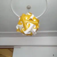 لوستر فانتزی و گلدون مدل کاپ طلایی پلی استر