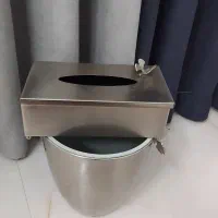 سطل وجا دستمال کنار سالنی