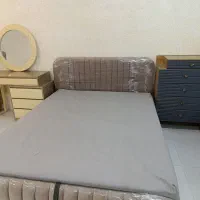 ست تخت دراور مینیمال رنگ کرمی با پارچه درجه یک