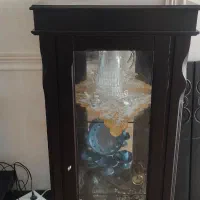 بوفه ویترینی چوبی شیک ( مناسب کریستال و دکوری )