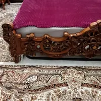 سرویس کامل تخت دو نفره چوب راش|تخت و سرویس خواب|تهران, باغ خزانه|دیوار
