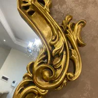 آئینه کنسول تمام چوب و تمام ورق طلا مناسب جهیزیه|بوفه، ویترین، کنسول|تهران, جیحون|دیوار