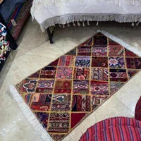 دوخت فرش چهل تیکه بسیار زیبا|فرش|اصفهان, ارغوانیه|دیوار
