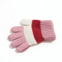 دستکش زمستانی بافتنی دخترانه نو
