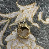 انگشتر عقیق رکاب برنجی دست ساز