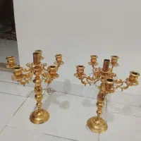 آینه و شمعدان در حدنواز جنس برنج و استیل