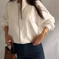 بامبر لینن سفید نو