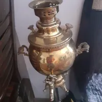 تابلو قدیمی ودیوار گوب قدیمی خطی وسماورووسنگ|تابلو فرش|اردبیل, |دیوار