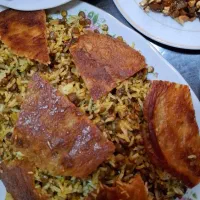 عدس پلو با کشمش و گوشت چرخ کرده|خوردنی و آشامیدنی|مشهد, تربیت (صدف)|دیوار