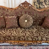 مبلمان سلطنتی/هشت نفره/درحدنو/چوب گردو|مبلمان خانگی و میز عسلی|تهران, تجریش|دیوار