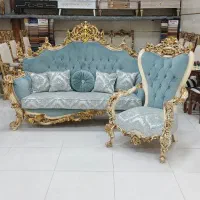 مبل استیل کلاسیک۷نفره مدل سزار راش گرجستان درحدنو