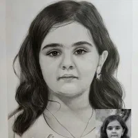 طراحی چهره سیاه قلم|تابلو، نقاشی، عکس|بندرعباس, |دیوار