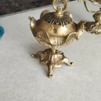 قندان هندی برنز و جا شکلاتی کالاسکه برنز