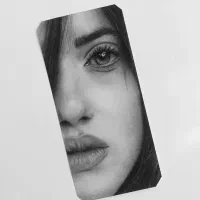 طراحی چشم و نیم چهره برای قاب گوشی