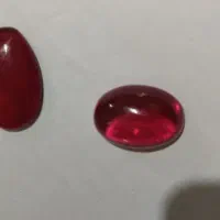 دو قطعه نگین یاقوت