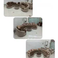 مبل ۹ نفره  با جلو مبلی|مبلمان خانگی و میز عسلی|مهاباد (آذربایجان غربی), |دیوار