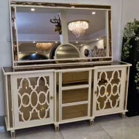 آینه کنسول حصیری بامبو|بوفه، ویترین، کنسول|اردبیل, |دیوار