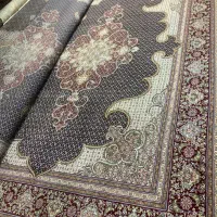 (فرش حق زاده)جفت فرش۹متری ماهی موج مهر۴۰رج مرینوس