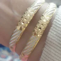 دوعدد النگو طلا و پلاک