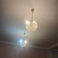 دوعدد لوستر کریستالی|لوستر و چراغ آویز|پردیس, فاز ۸|دیوار