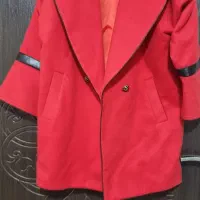 پالتو قرمز فری سایز تا ۴۲