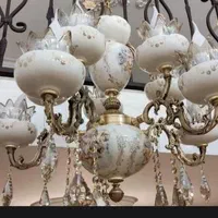 لوسترشیک چینی برنزی درهررنگ باچک6ماهه بدون بهره|لوستر و چراغ آویز|تبریز, |دیوار