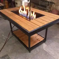 کاج/میز آتش دان و منقل و باربیکیو.خانگی و باغی