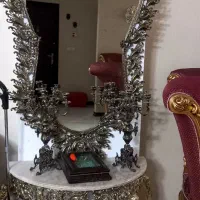 آینه شمعدون برنج